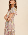 The Cammy Floral Chiffon Mini Dress