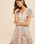 The Cammy Floral Chiffon Mini Dress