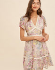 The Cammy Floral Chiffon Mini Dress