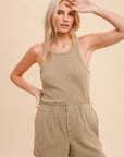 The Casey Thermal Tank Top + Shorts Set - Sold Separately