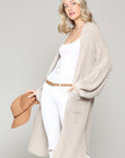 The Leona Balloon Sleeve Duster Sweater