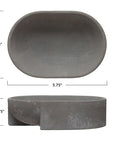Cement Oval Soap Dish