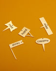Gold Cheese Markers - Set of 5
