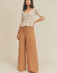 The Bestia Handcrochet Peplum Top