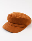 The Vance Vegan Suede Newsboy Cap