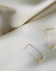 The Cecilia With Pearls Earrings by Points Jewelry