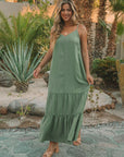 The Tia Tencel Tiered Maxi Dress