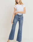 The Dana Disco High Rise Flare Jeans by Just Black Denim