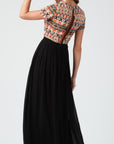 The Bettina Printed Top Maxi Dress