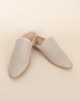 The Tiffany Perforated Vegan Leather Mule
