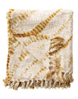 Mustard Tie Dye Throw