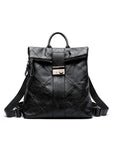 The Diamond Quilted Faux Leather Backpack