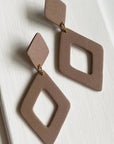 The Diamond Drop Clay Earrings