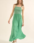 The Dinah Floral Smocked Maxi Dress