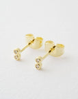 Double Crystal Stud Earrings