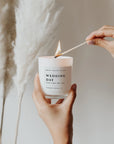 The Wedding Day Soy Candle/ Wood Lid by Sweet Water Decor