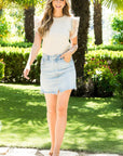 The Adia Ruffle Sleeve Knit Top