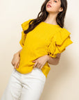 The Sammi Sunshine Ruffle Top