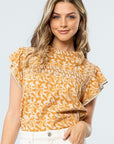 The Vera Ruffle Sleeve Top