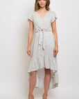 The Morgan Ruffle High-Low Hem Dress