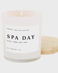 The Spa Day Soy Candle / Wood Lid by Sweet Water Decor