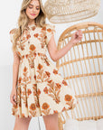 The Willow Printed Tiered Mini Dress