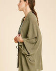 The Leina Waffle Kimono Cardigan