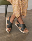 The Andie Strap Back Vegan Crossover Sandals