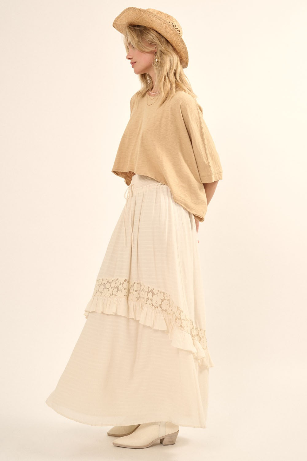 YELENA ASPEN FLORAL MAXI SKIRT