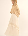 The Elena Floral Lace Maxi Skirt