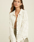 The Elina Corduroy Plaid Shacket