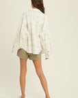 The Elina Corduroy Plaid Shacket