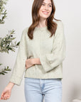 The Ella Confetti Cropped Sweater