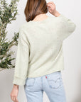 The Ella Confetti Cropped Sweater