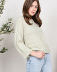 The Ella Confetti Cropped Sweater