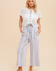 The Ember Stripe Linen Pants