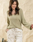 The Emma V-Neck Knit Pullover