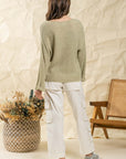 The Emma V-Neck Knit Pullover