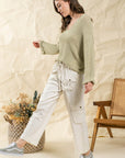 The Emma V-Neck Knit Pullover