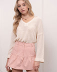 The Emma V-Neck Knit Pullover
