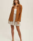 The Everly Ribbed Button-Up Shacket