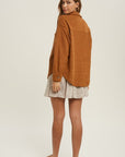 The Everly Ribbed Button-Up Shacket