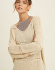 The Ezra Pointelle Knit Sweater