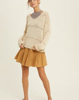 The Ezra Pointelle Knit Sweater
