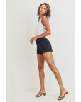 The Weekend Black Jean Shorts by Just Black Denim