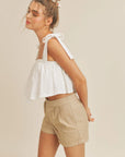 The Wait a Minute Ribbon Strap Cami