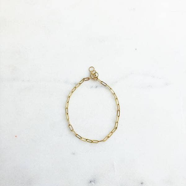 Narrow Links Chain Bracelet by Token Jewelry