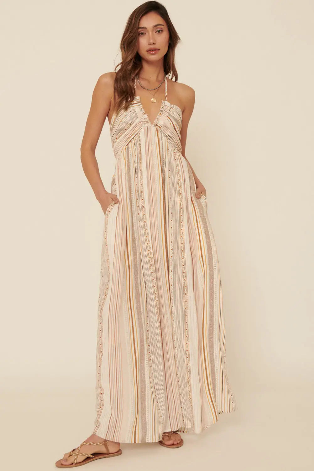 aria boho dress Aria beach fringe dress green / Beach clothing