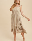 The Beth Embroidered Midi Dress