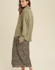 The Everly Ribbed Button-Up Shacket